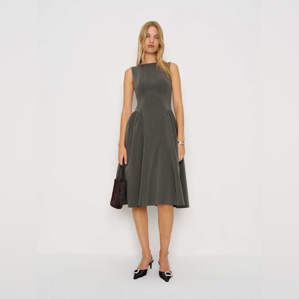 Reformation Anelis Dress in Grey